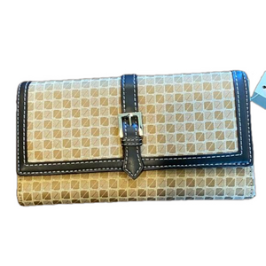 NWT Large Nine & Co Beige Brown Wallet